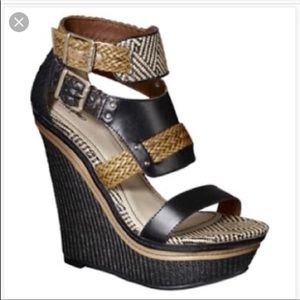 Mossimo Tebbe Raffia Platform Heels size 6.5